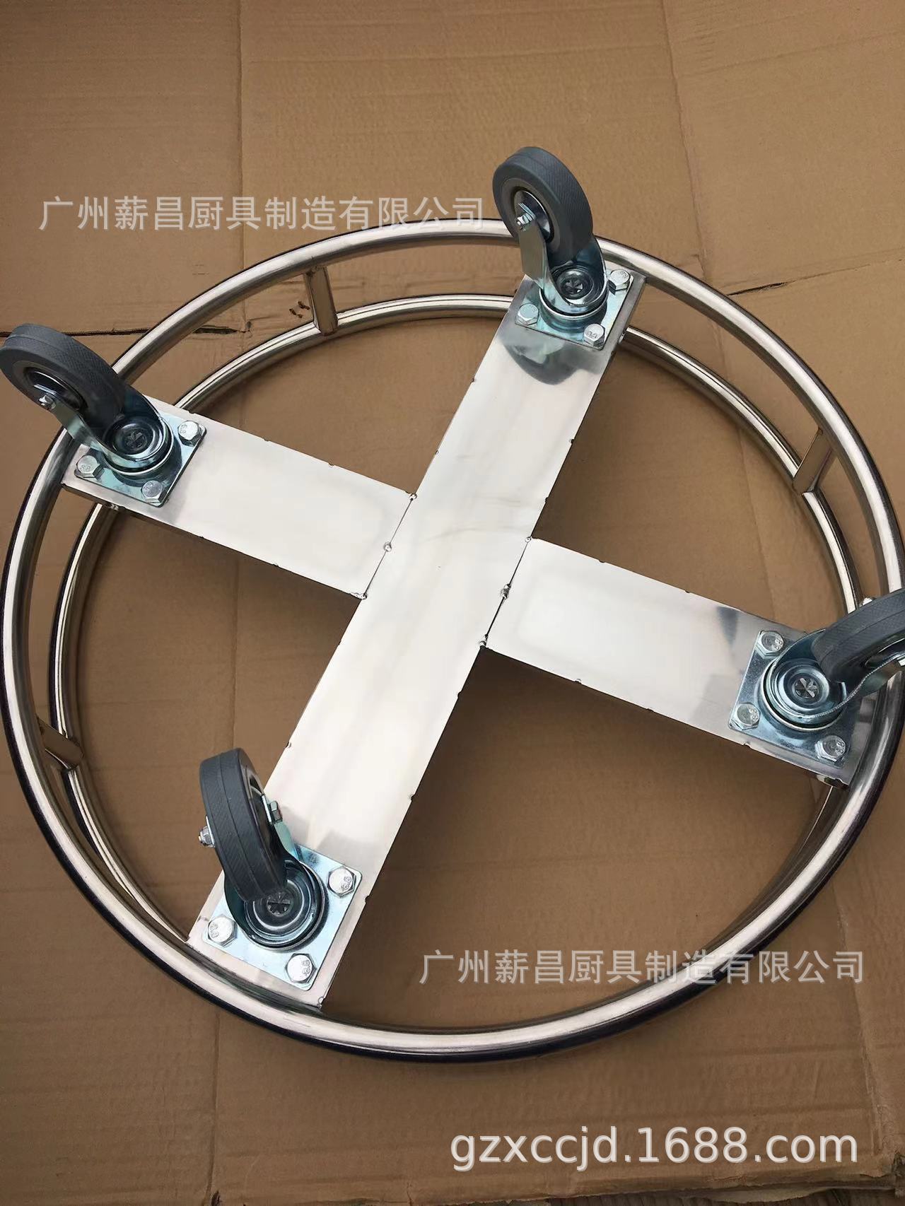 Nguồn cung cấp nhà máy thép không rỉ 62 bánh xe tròn, xe chở hàng dày, tiệm giặt ủi