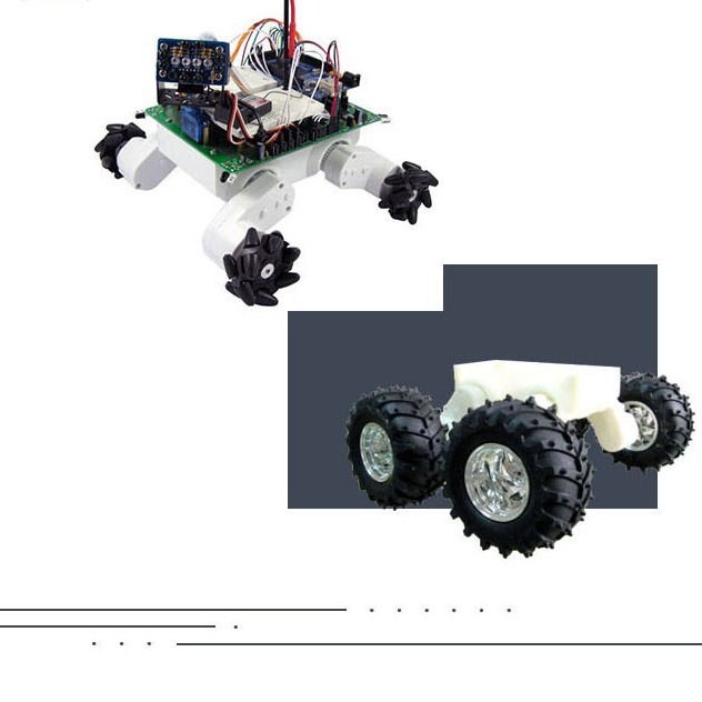 White Rover undercarriage DIY는 aarduino와 호환되는 풀그릴 로봇 장비입니다