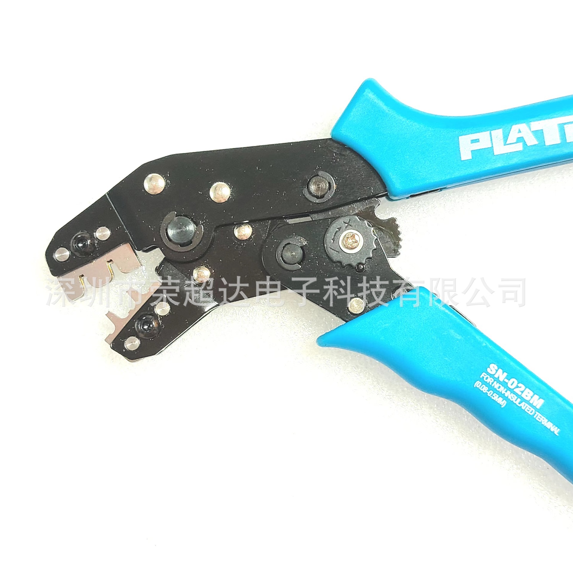 PLATO SN-02bm Cold-pressure end-pressure clamps, spring-pressure clamps, distance from the nudity end.