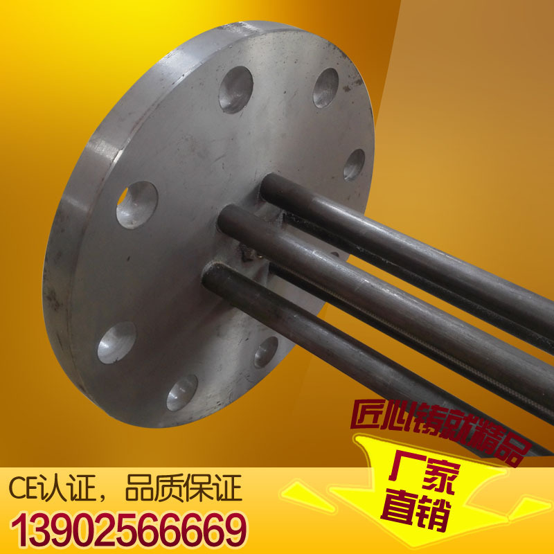 Double-joined pyrotechnic 12KW stainless steel boiler tank heater hydro-heat pole