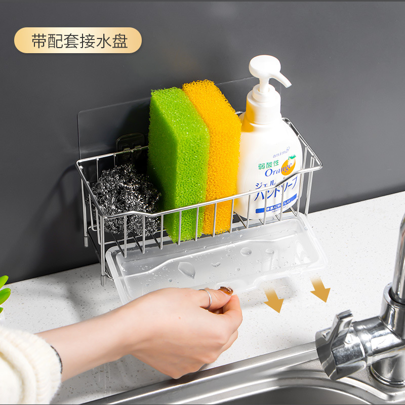 304 nhà bếp không rỉ thép gắn kết nhà bếp thiết lập tường không có lỗ cho một kệ vải bạt