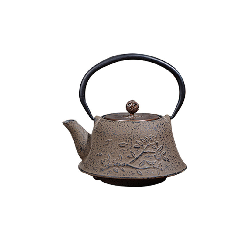 新款家用梅花铸铁壶日式茶具煮水复古铸铁茶壶烧水壶茶具礼品批发