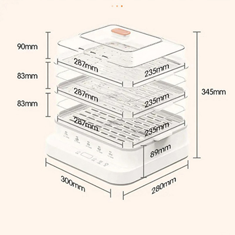 厂家直供多功能电蒸锅家用三层大容量电蒸笼一体早餐机