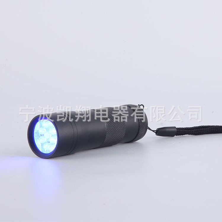 Aluminium alloy flashlight 12 led fluorescent detection scorpion lamps