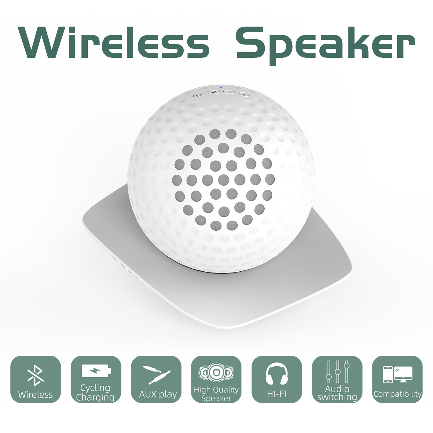 Một phiên radio nhỏ, có sẵn cho âm thanh bluetooth mới, máy tính để bàn Golf, hộp âm thanh bluetooth nhỏ