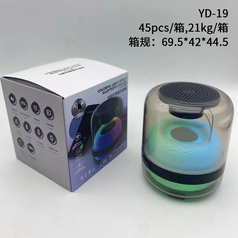 Hộp âm thanh Big G mini nhỏ của Răng xanh LED 7 màu của tháp pháo không có răng xanh M123