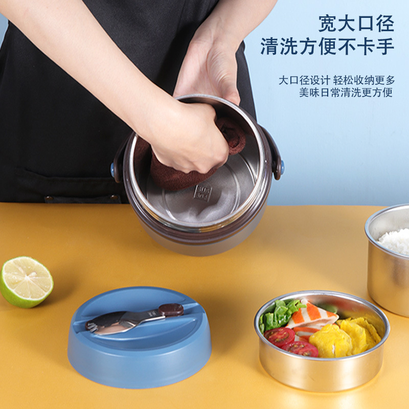 The stainless steel kettle has a 304 new vacuum-preserving 2-litre canteen boiler separate from a large capacity cup.