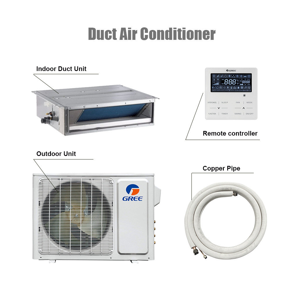 廠家批發商用變頻工業空調格力風管機家用一拖一 Air Conditioner