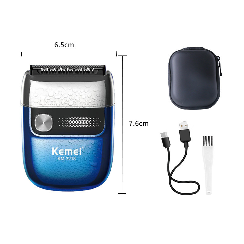 Rửa nước dao cạo điện để sạc Mini và du khách cạo râu.