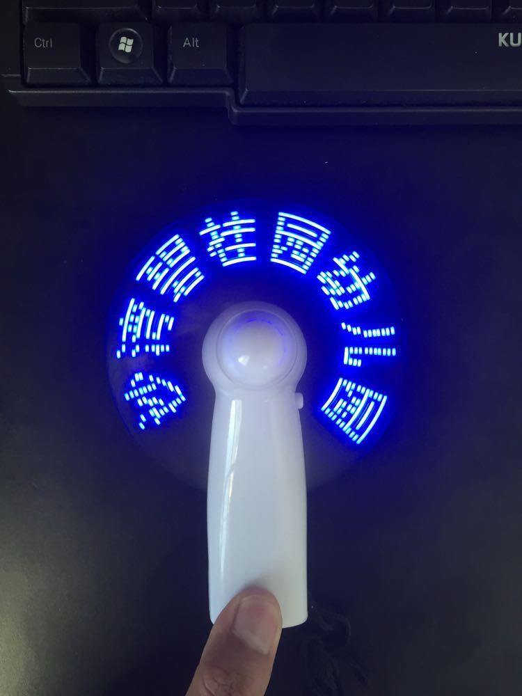 Quạt cầm tay mini tự làm, quạt có đèn LED, quạt được lập trình sáng tạo, bán buôn