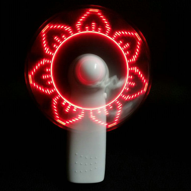 Quạt cầm tay mini tự làm, quạt có đèn LED, quạt được lập trình sáng tạo, bán buôn