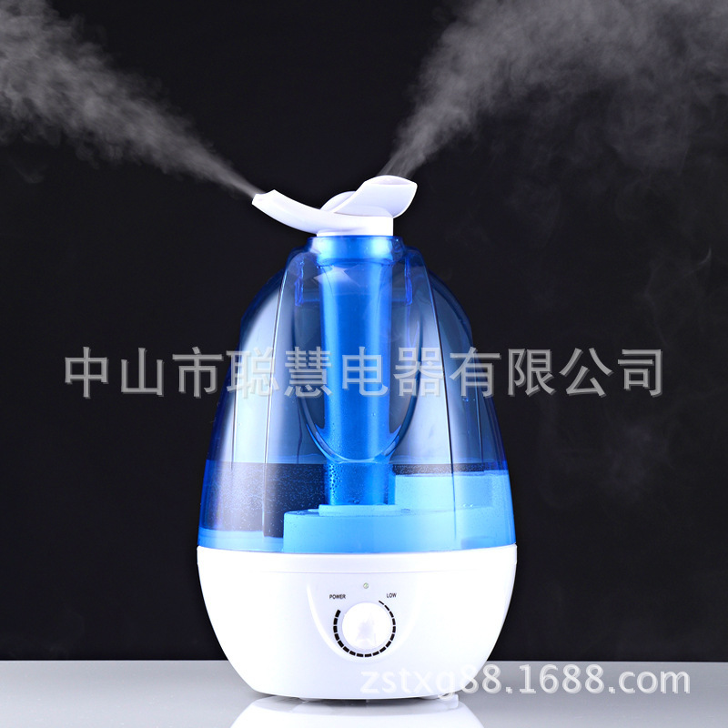 OEM Amazon transparency tank home double-spray humidifier with ultrasound color lamps