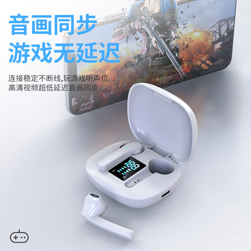 Trực tiếp bán của TWS kết nối mạng điện tử nửa điện tử để nạp điện tích điện tử hiển thị nút cảm ứng