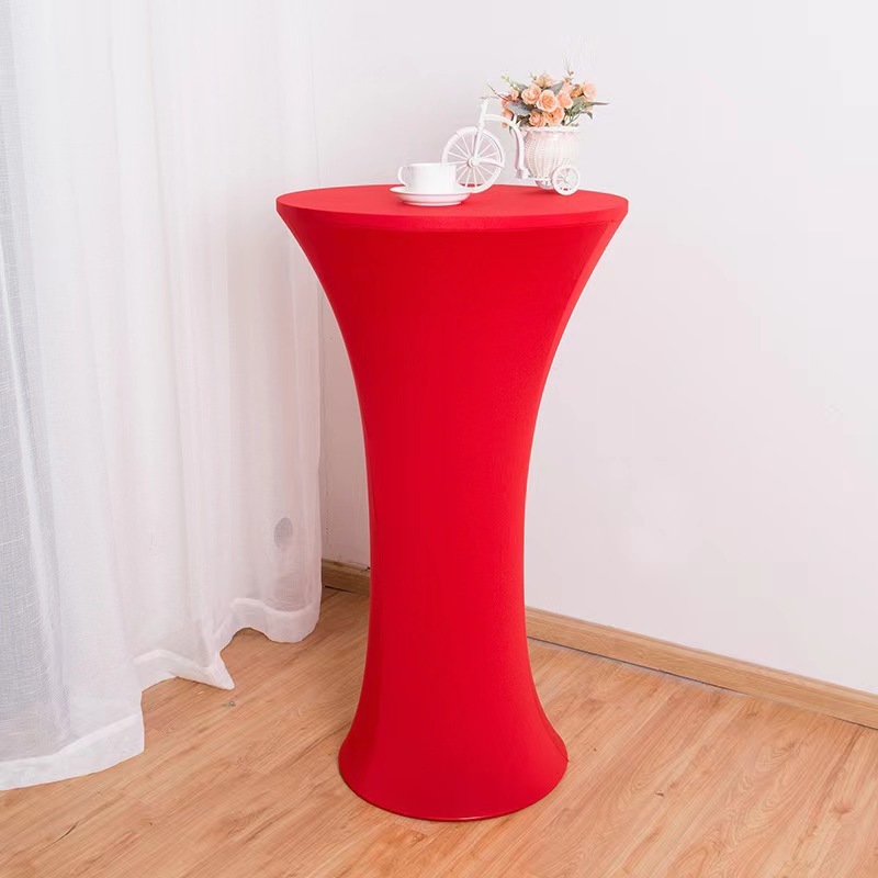 Đặt bàn cocktail, bar đám cưới cao chân, bữa tiệc có màu sắc tinh khiết, bàn bi-da và váy.