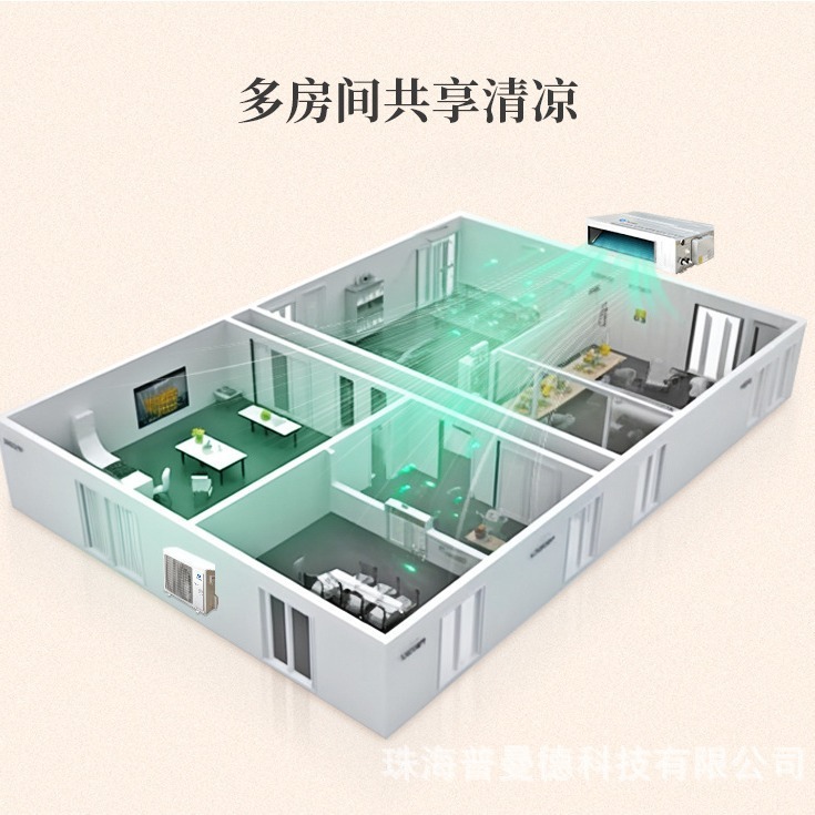 廠家批發商用變頻工業空調格力風管機家用一拖一 Air Conditioner