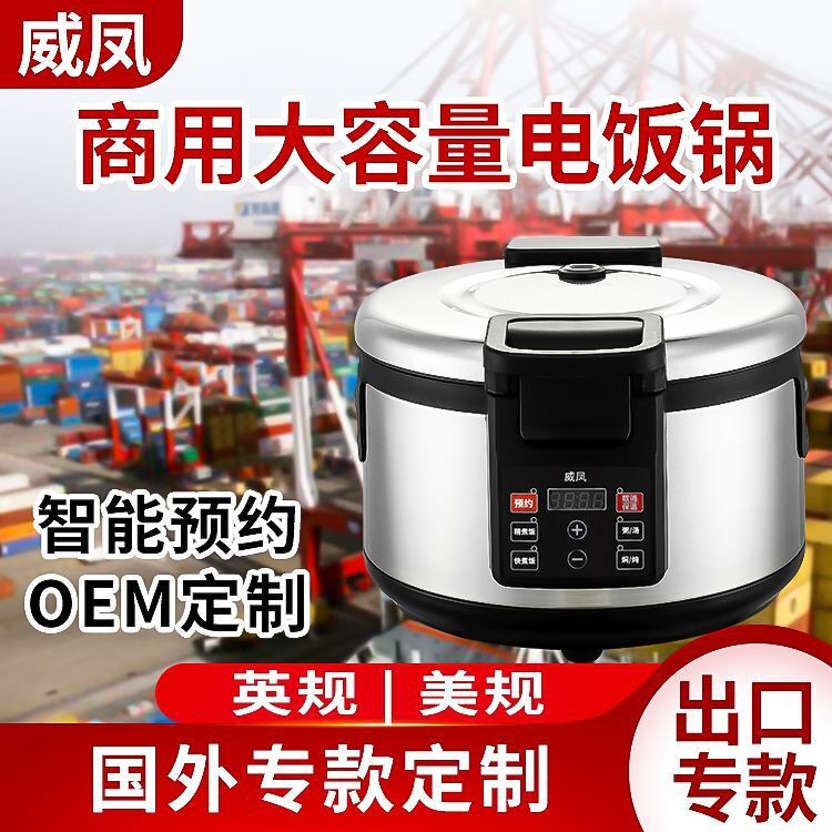 Cross-border foreign trade is dedicated to commercial intelligence computer cooking and cooking pots with a large capacity of Euro-engine Plug 110V