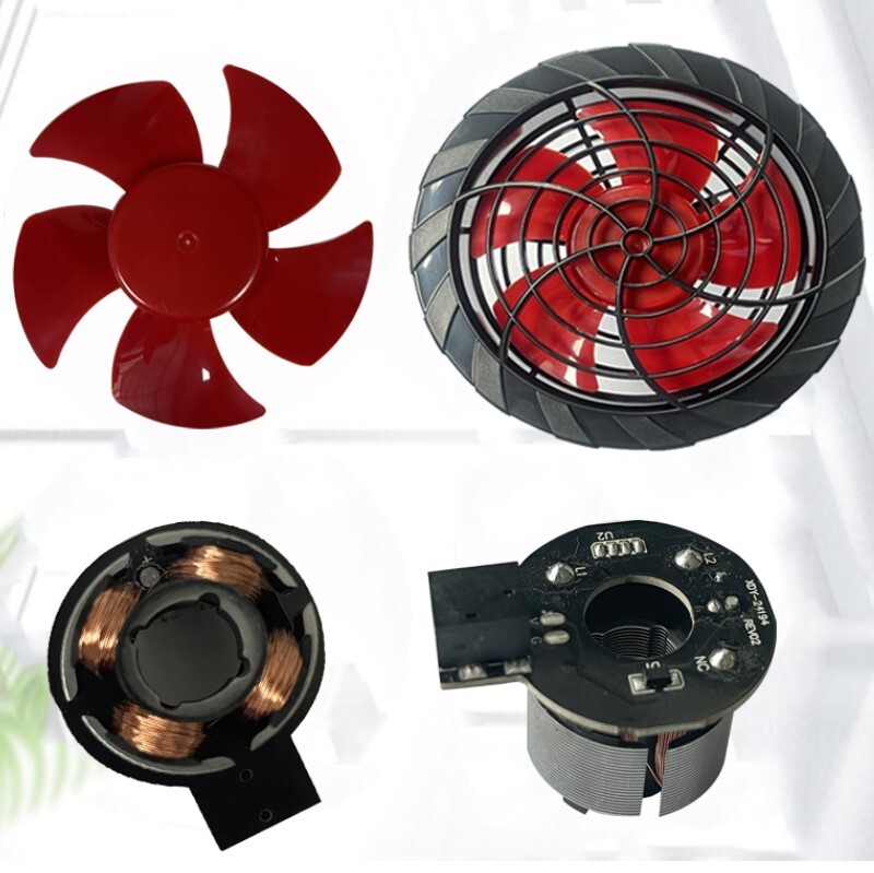 Bộ điều hòa không khí quạt điện 5V/7.4V/12V động cơ không trải nhựa
