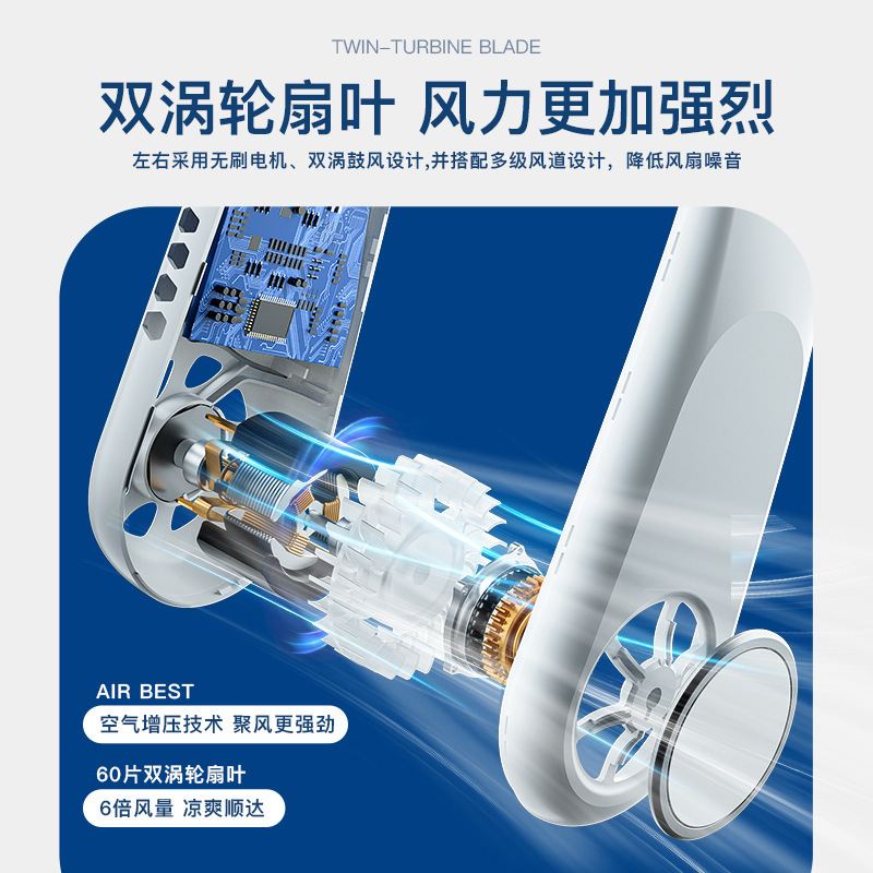 Một gã lười biếng với một cái quạt nhỏ của Mỹ đang gấp một cái quạt không lá.