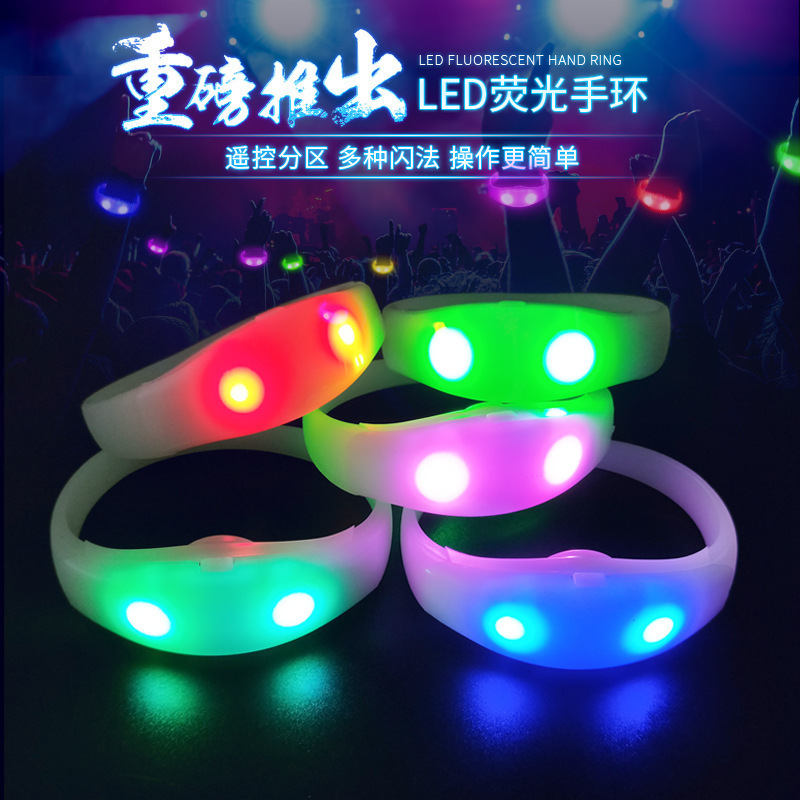 Điều khiển On-site của buổi hòa nhạc vòng tay radiant, Silicon lấp lánh vòng 15, trợ giúp với vòng tay huỳnh quang của Willed