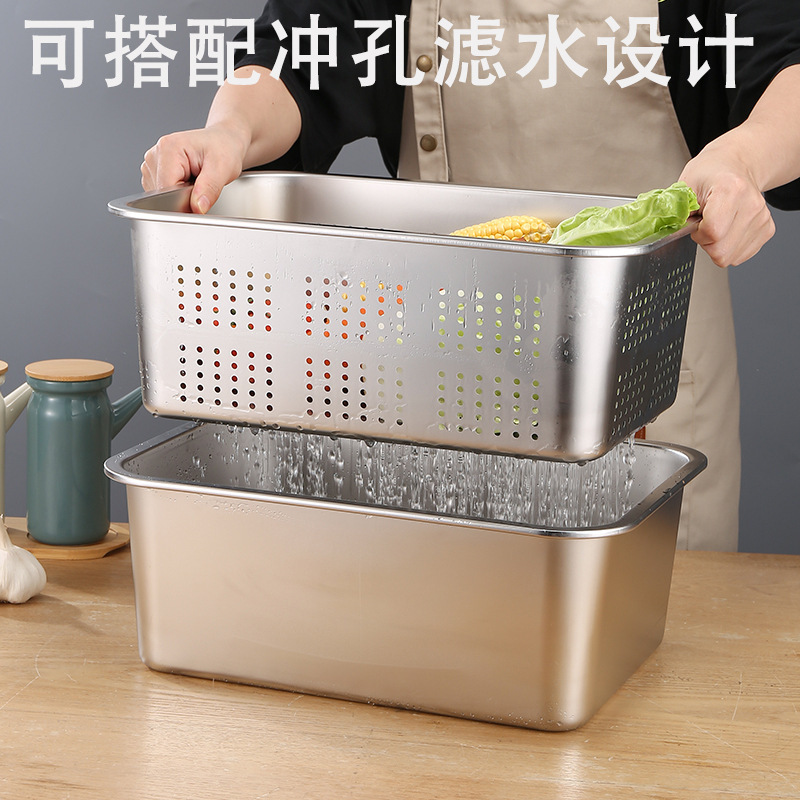 The stainless steel-basket rectangular self-help bowls of steam trays, and the cat-sand-basket.