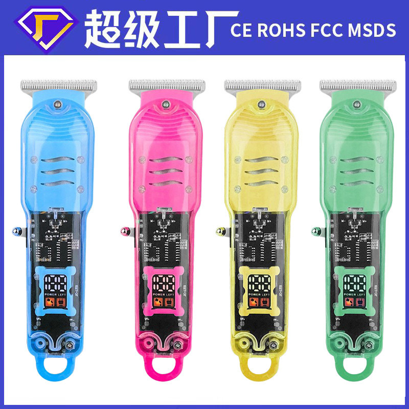 Kiểu tóc đa thứ tự Trong suốt, thợ cạo pha lê lỏng dùng dao cạo đầu đặc biệt.