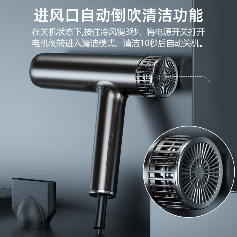 Thợ cắt tóc Kolf K9, không có bàn chải, có một máy thổi năng lượng lớn.