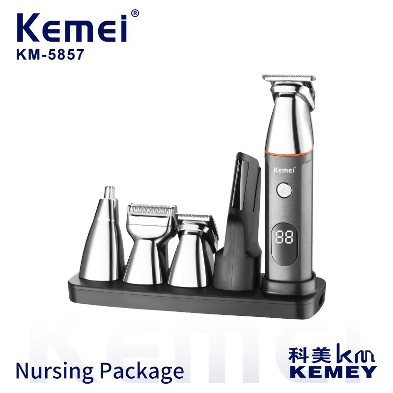 Cosme, KM-5857, thiết bị cắt tóc mới, đèn LED, máy cạo râu sắc bén, nhiều loại.