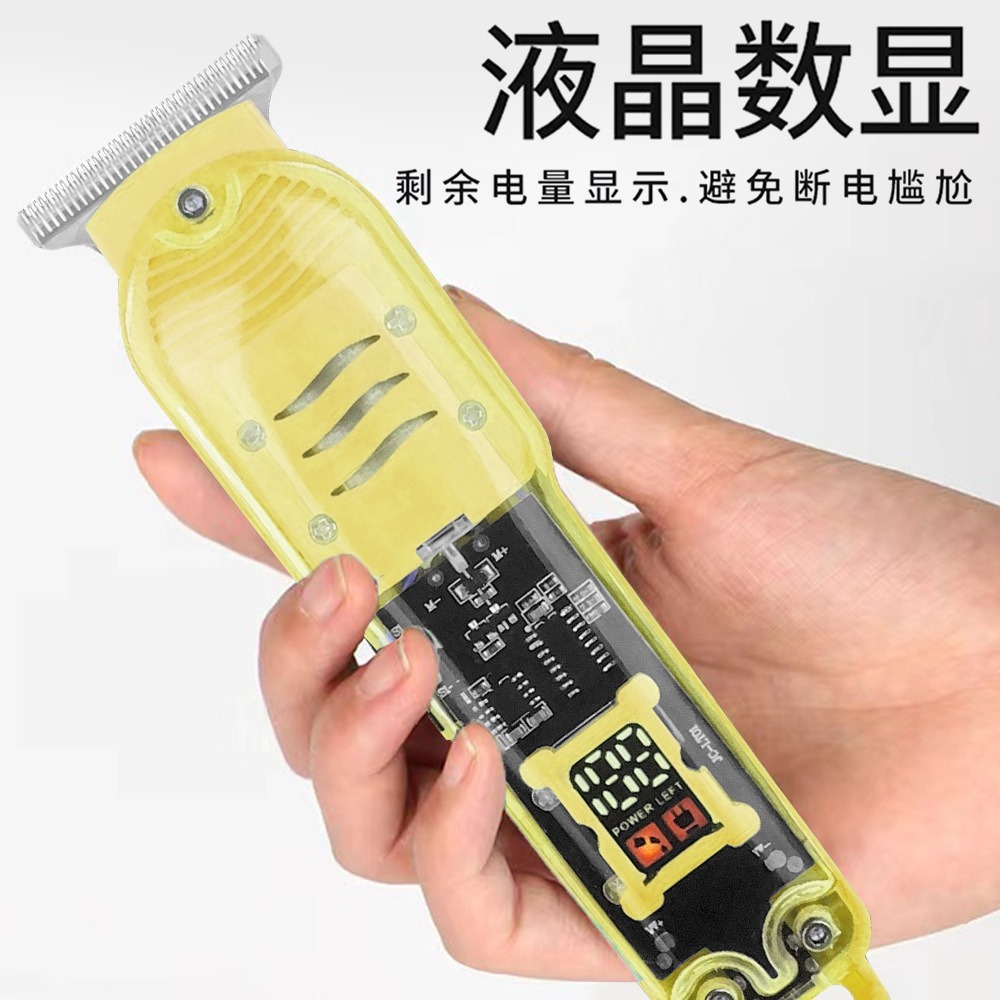 Kiểu tóc đa thứ tự Trong suốt, thợ cạo pha lê lỏng dùng dao cạo đầu đặc biệt.