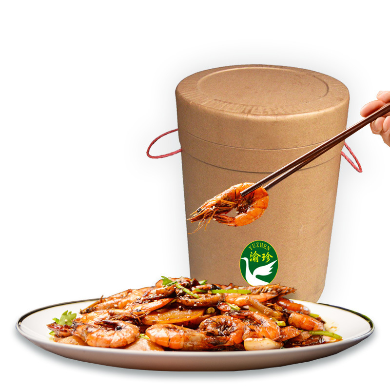 The factory sells the 25-kg condensed spicy crayfish, crayfish, frog-dry sauce.