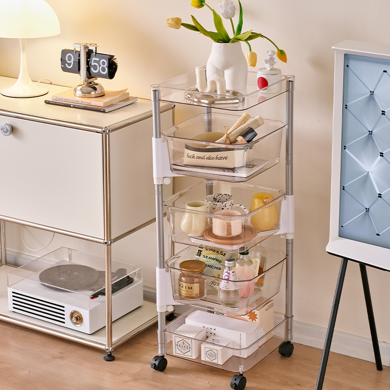 Một tủ nhiều loại trái cây và rau củ cho nhà bếp chuyển hóa rau là di động và trong suốt