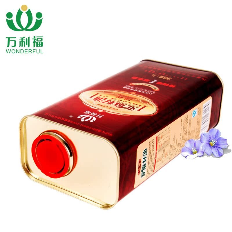 一级冷榨亚麻籽油内蒙古亚麻籽厂家直供一件代发量大从优1000ml