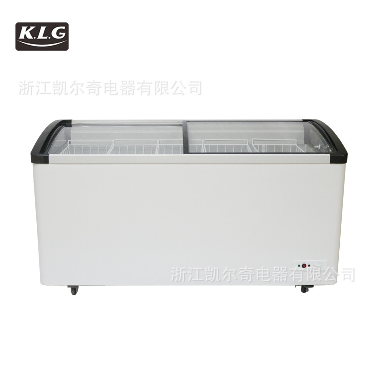 Commercial round arc door ice cream cupboard ice cream cupboard freezer to show the bedroom freezer