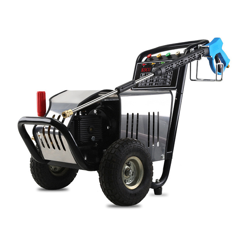 Super-high-pressure car washer KQ-1800, commercial cleaner 380V stainless steel shell