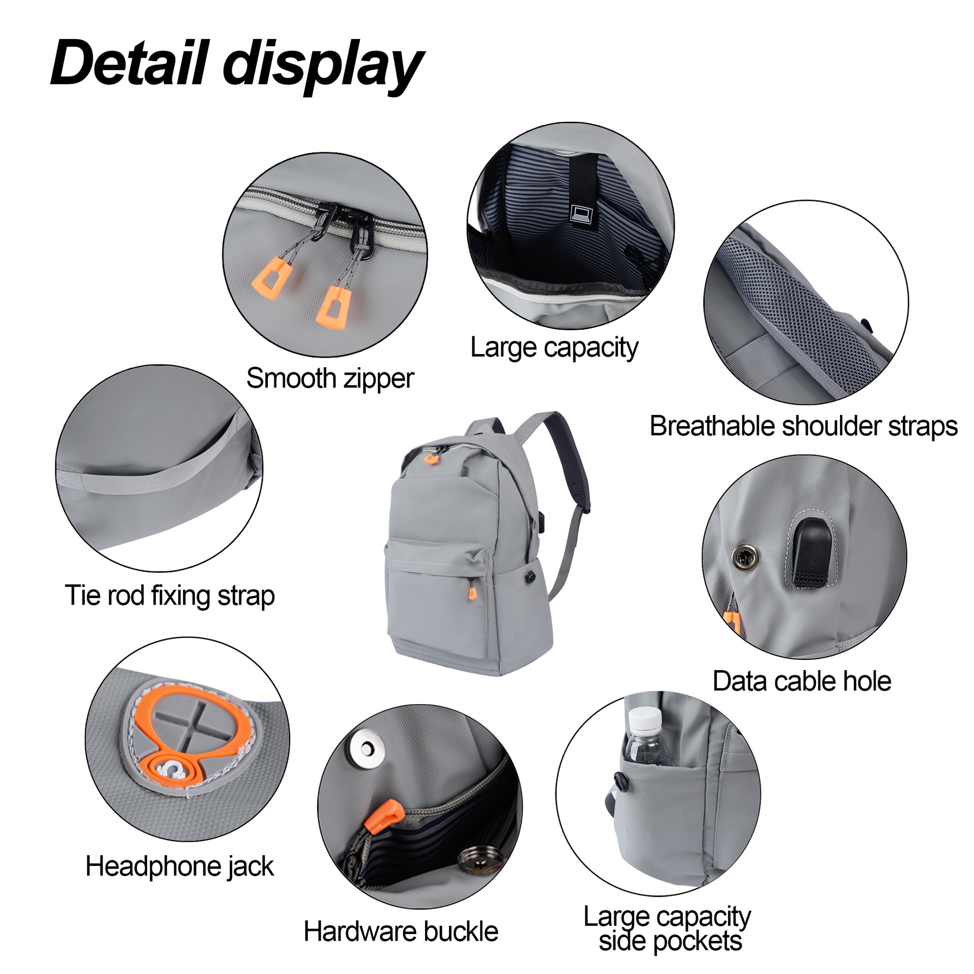 Cross-border double-shoulder men with approximately a large capacity pack for outdoor recreational travel, multi-purpose college students ' bags