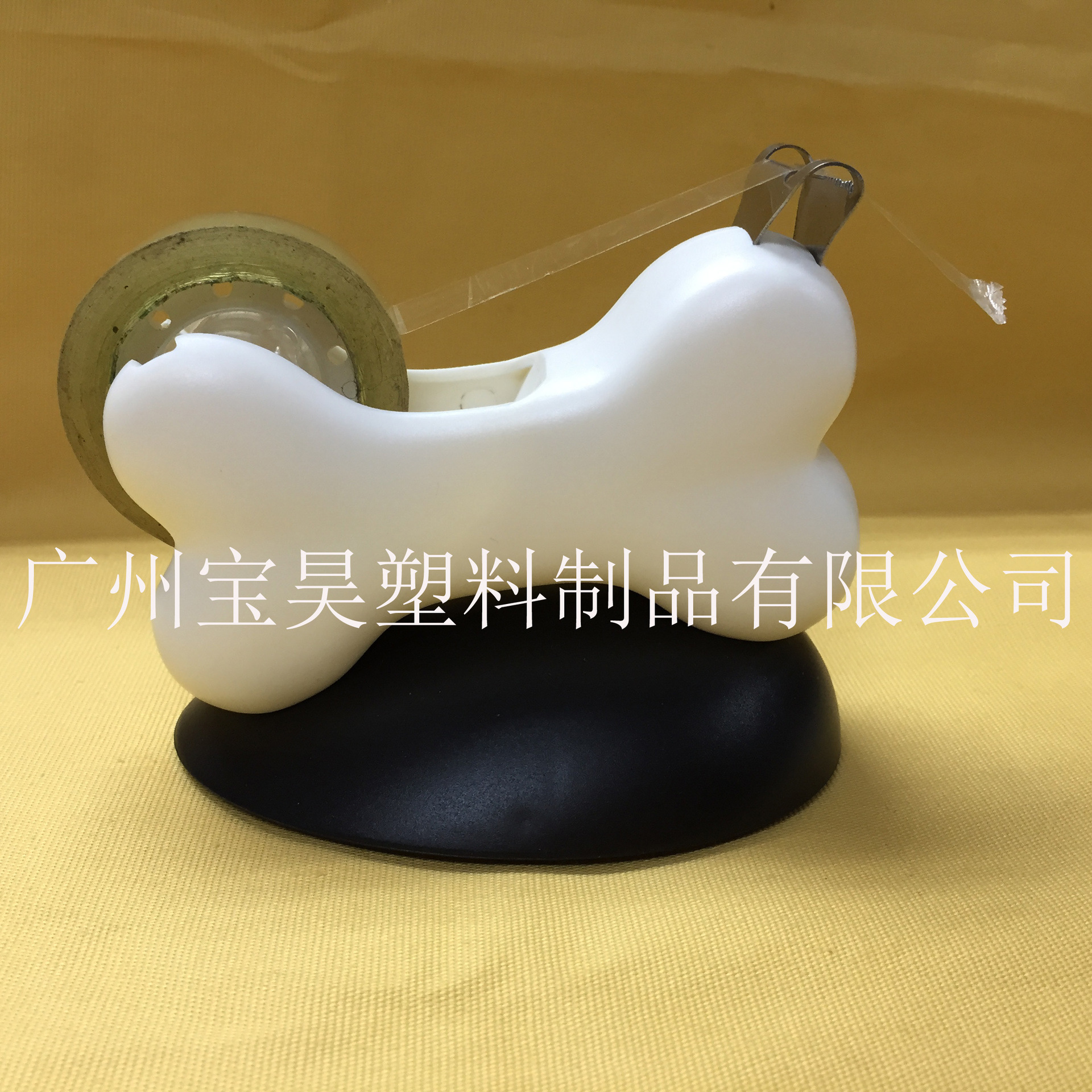 Chest-bone-transparent tape bands promoting creative bone-shaped paper-column office plaque cutting