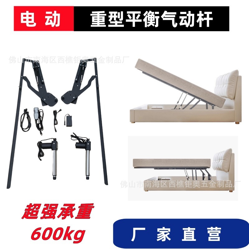 Super-strength weight, parallel motion hydraulic pole support.