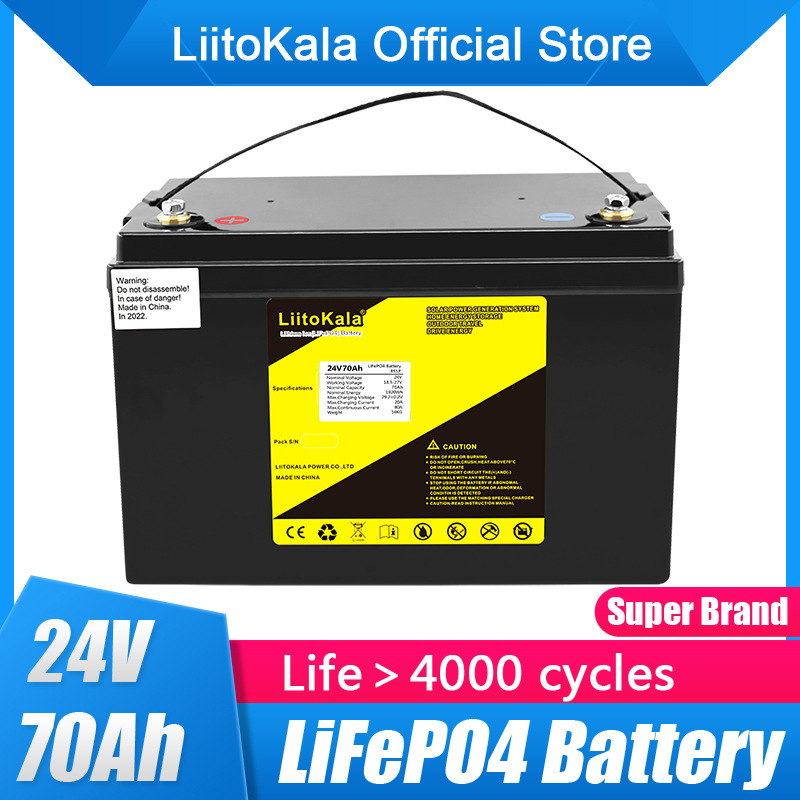 LiitoKala 24V70Ah/80Ah 리튬 인