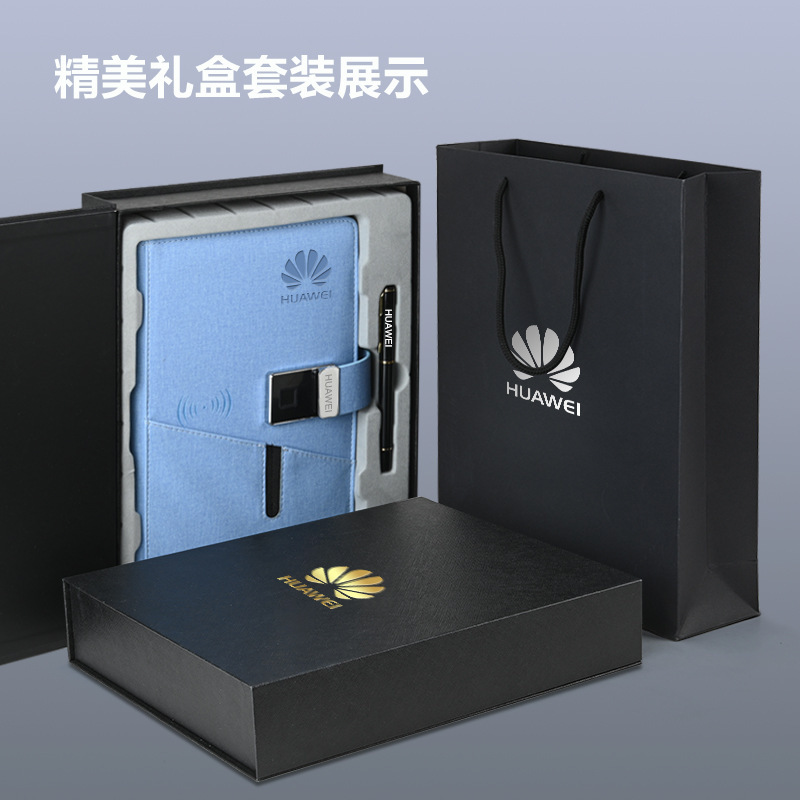 Fingerprint locka5 hand-written-screen synchronized smart pen wireless billboard business card box notebook