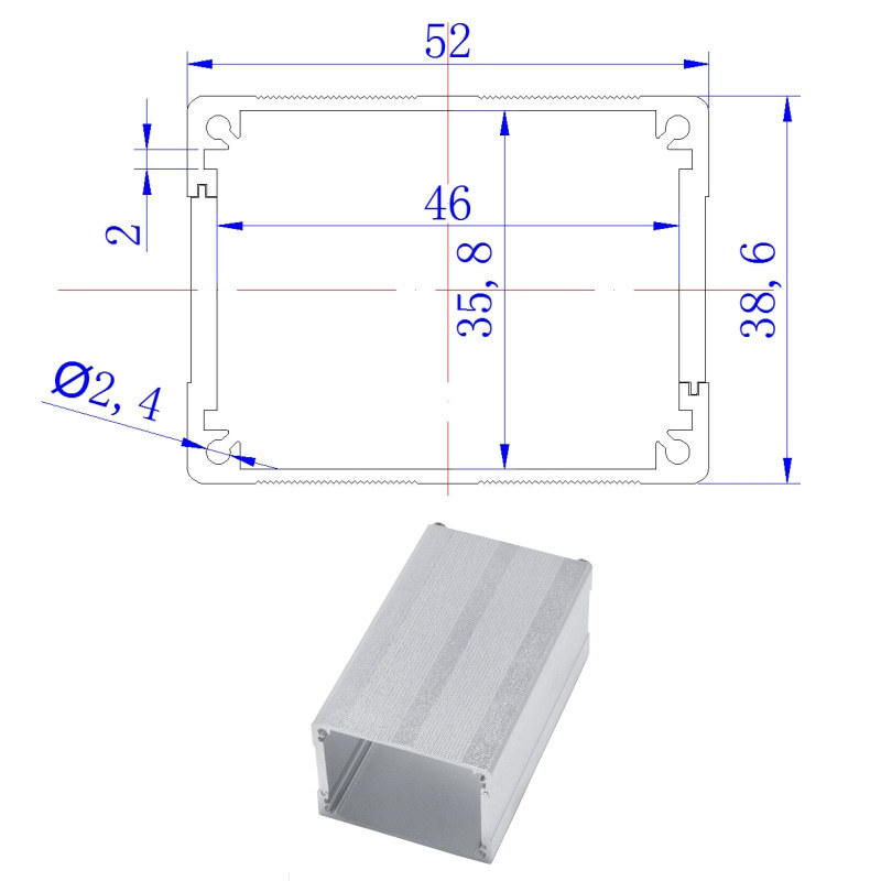 Aluminium alloy cartridge model for the industrial aluminium-type CNC fine-processed mine-protector power controller