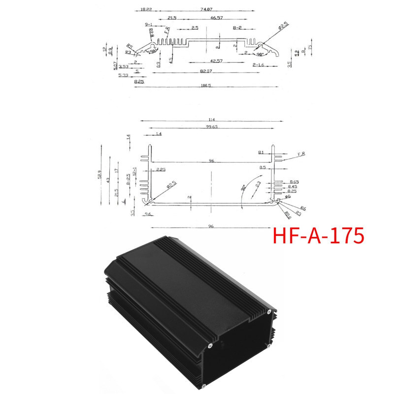 Aluminium shell receiver receiver for the Aluminium Crew Control Unit for the spot-diy machine