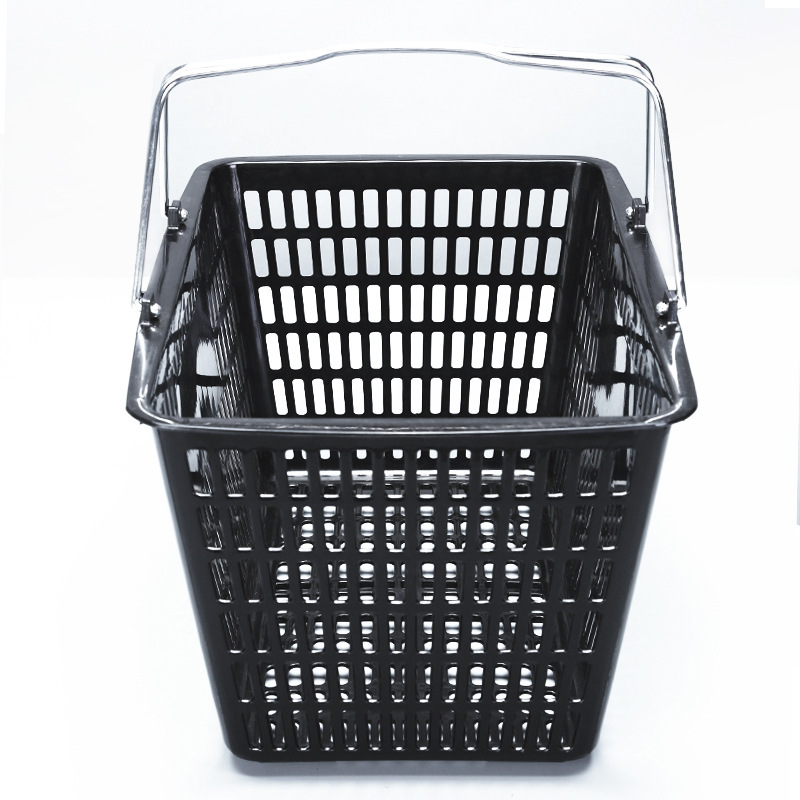 Hand-held supermarket shopping basket with plastic basket manufacturers