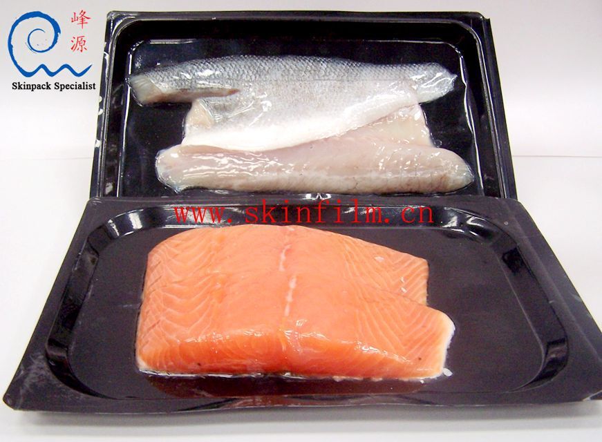 Quality sale of frozen seafood adhesive packaging of water products adhesive packaging of salmon adhesive packaging factory