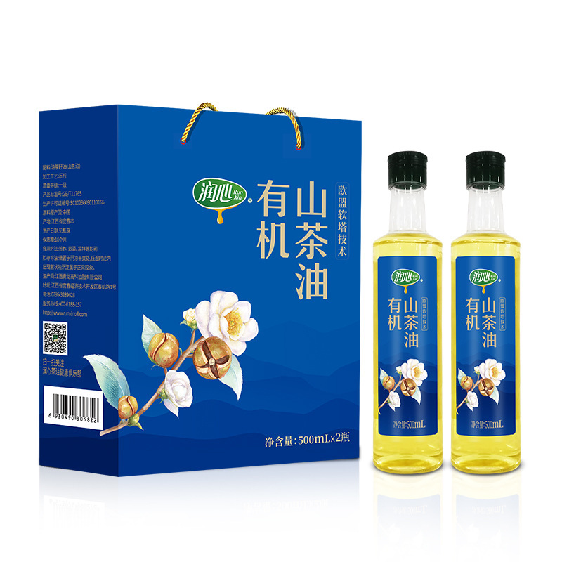 潤心有機山茶油500ml*2