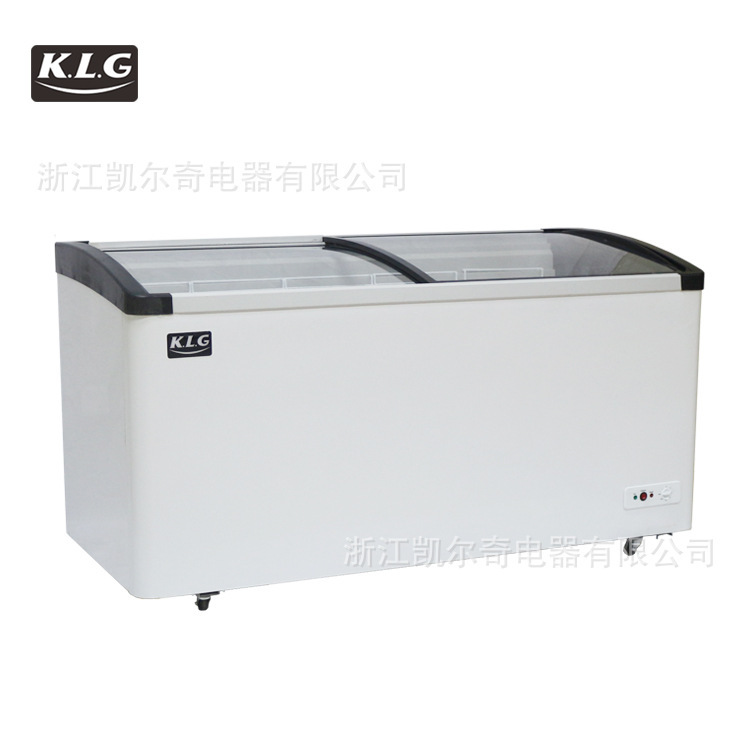 Commercial round arc door ice cream cupboard ice cream cupboard freezer to show the bedroom freezer