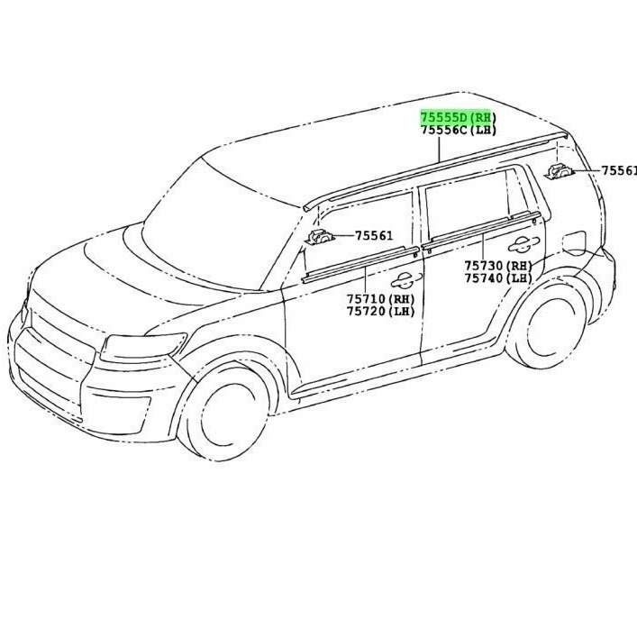 Application of the SCIONXB 07-15 external window bar of 75710 - 12820 for water cut-off