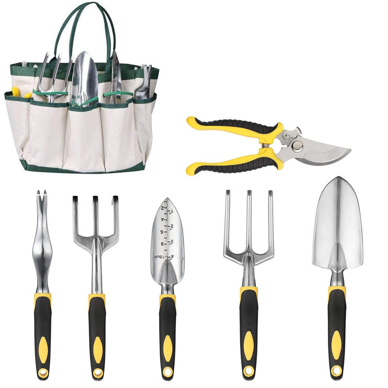 tiếp thị trực tiếp, công cụ làm vườn, công cụ làm vườn hợp kim aluminium, năm cặp cào cào, hoa đóng dấu sắt.