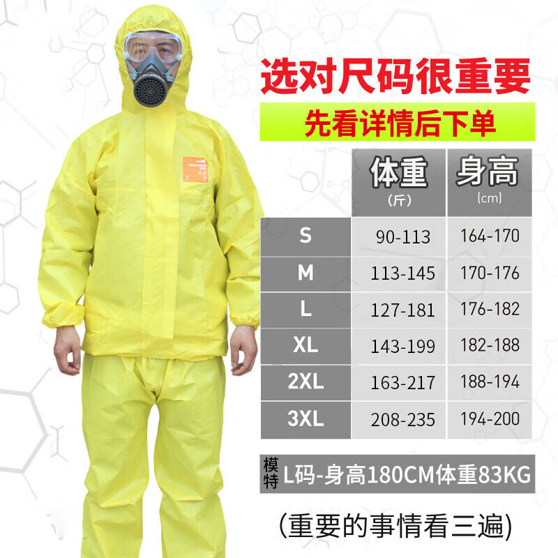 Anthlwig 3,000-dimension protective clothing with caps and alkalis for chemical resistance to organic solutions