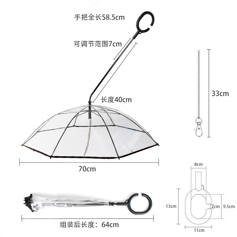 Một công ty thú nuôi có ô "C" bán bánh ngô cho chó dưới mưa.