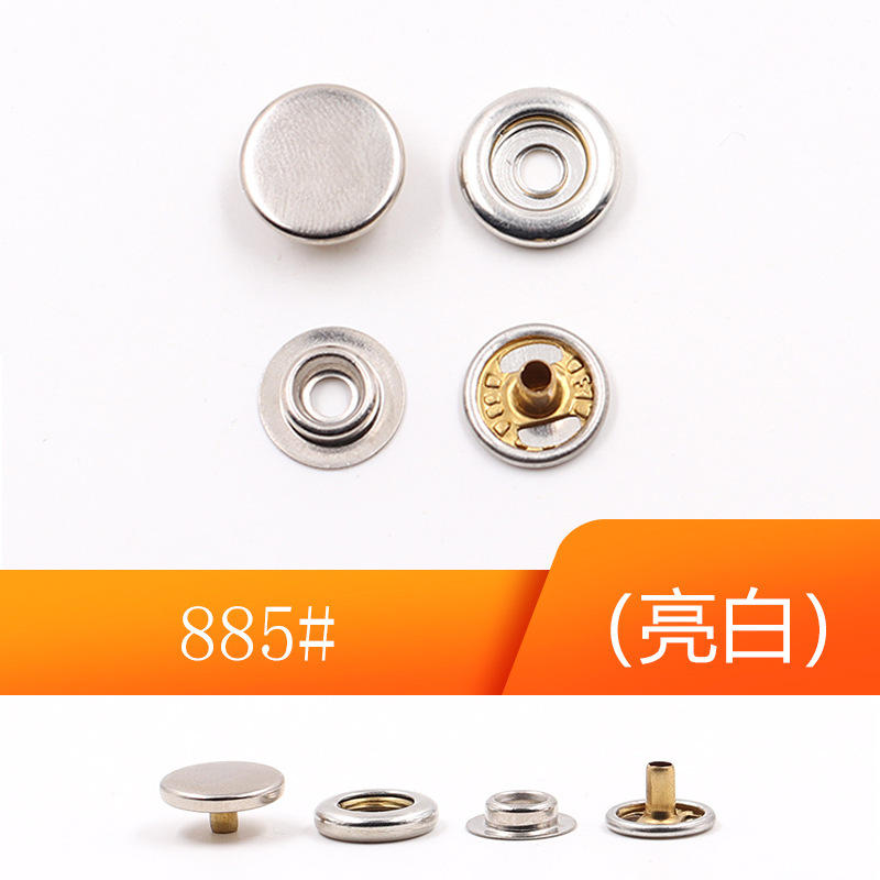 Nhà máy cung cấp 885 #4 nút áo, ba lớp quần áo mới ở góc rộng lớn, và một cái nút kim loại cho một bộ vest xốp.
