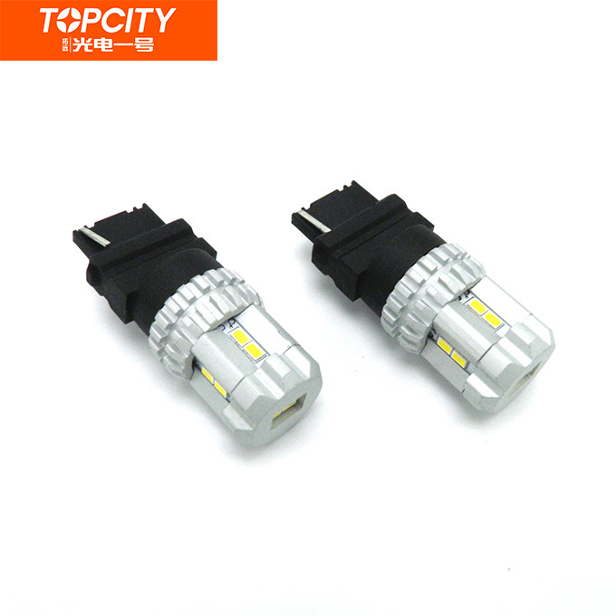 Modified car LED brakes daylights turning white and yellow to light 3156 T25 3020 12SMD constant flow